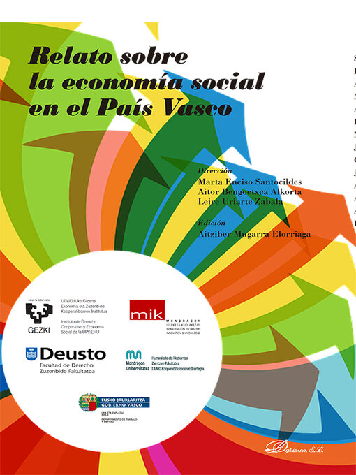 Title details for Relato sobre la economía social en el País Vasco. by Aitor Bengoetxea Alkorta - Available